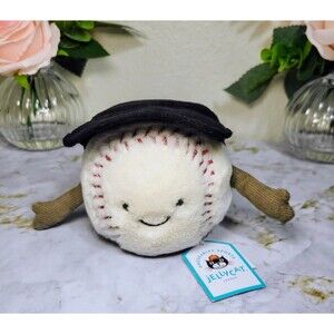 Jellycat Amuseables Sports Baseball AUTHENTIC NWT